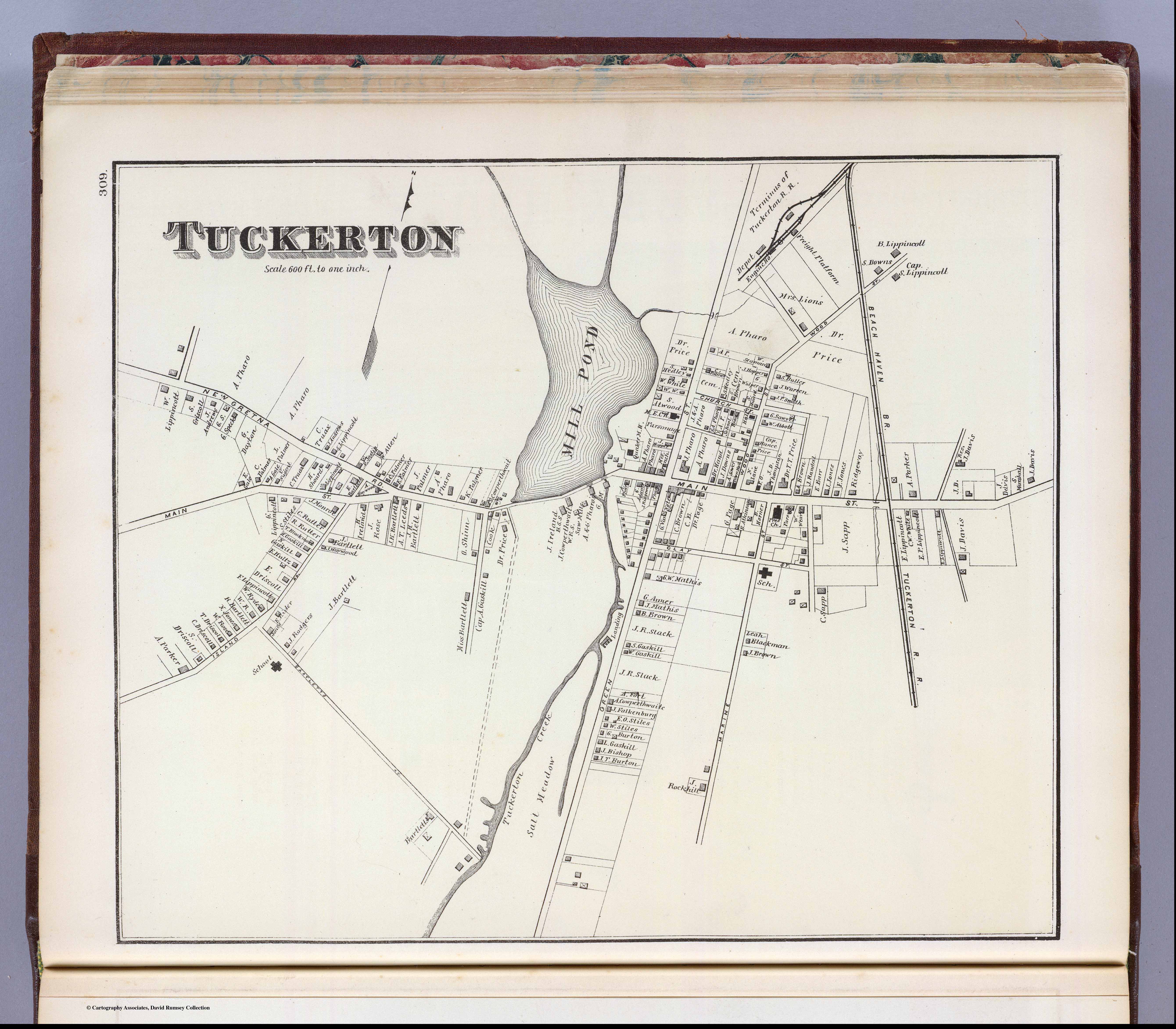 Maps Woolman and Rose Atlas 1878 Tuckerton